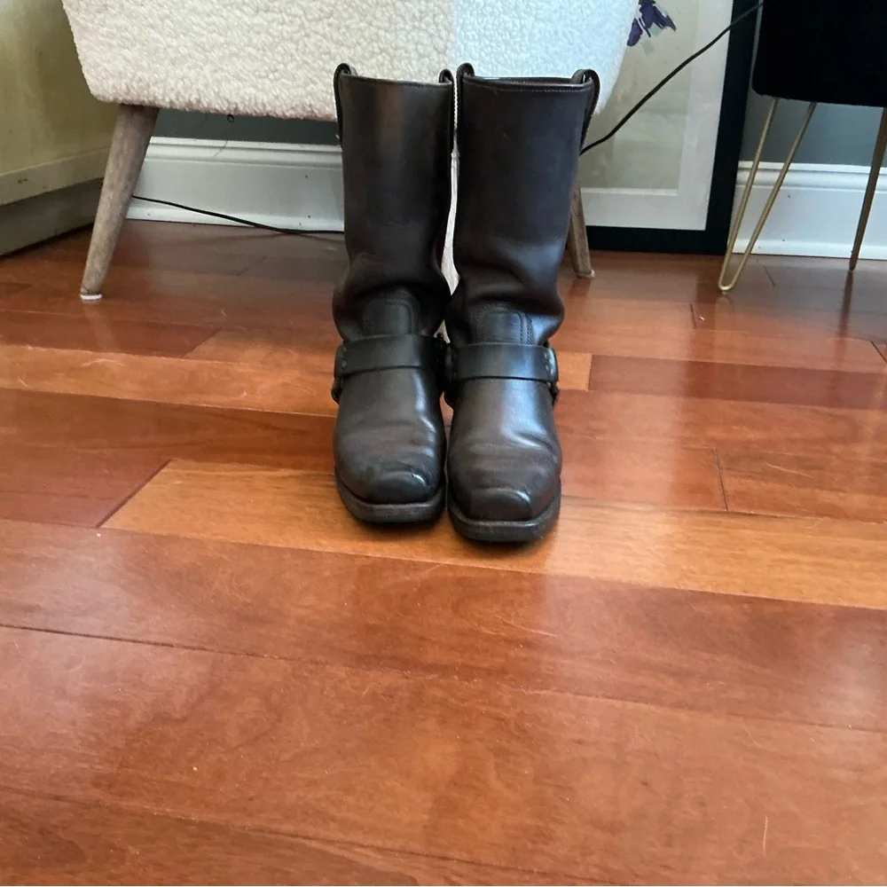 Frye Brown Heeled Boots - Picture 1 of 6